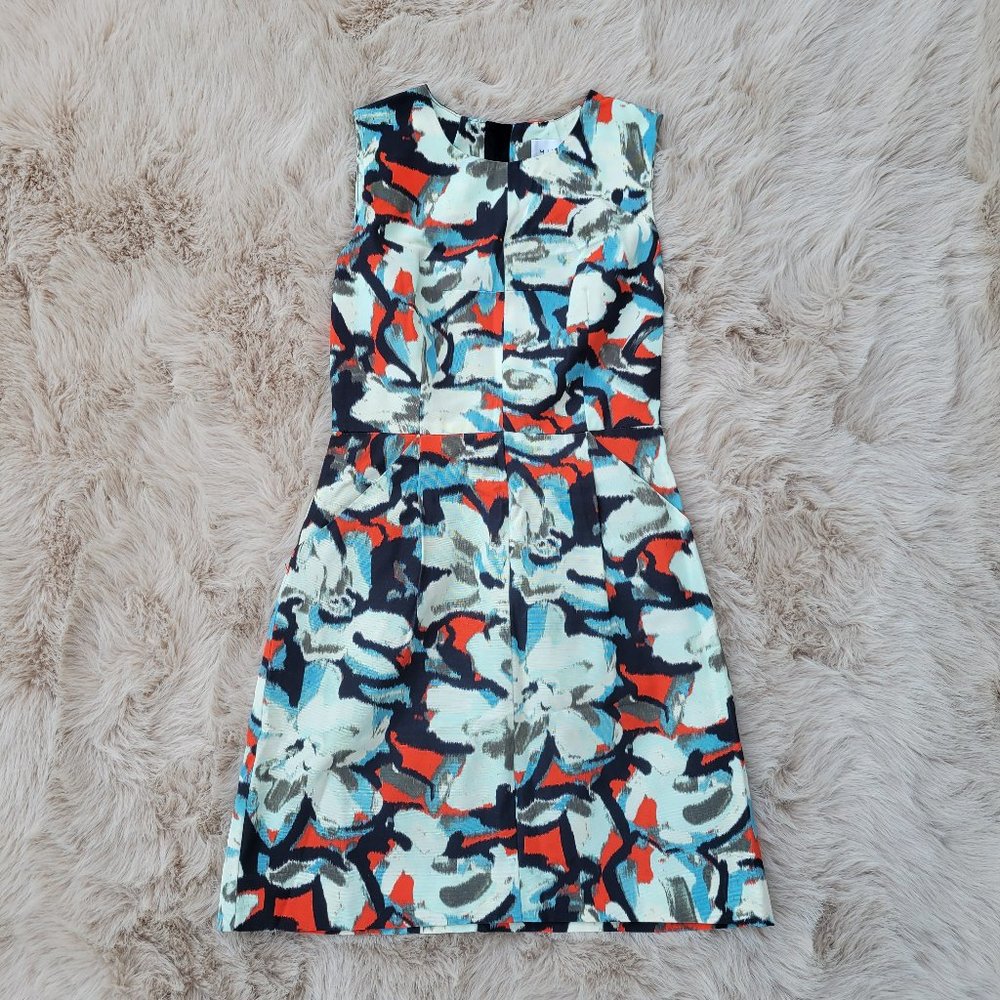 Milly CoCo Gardenia Floral Sleeveless Mini Dress